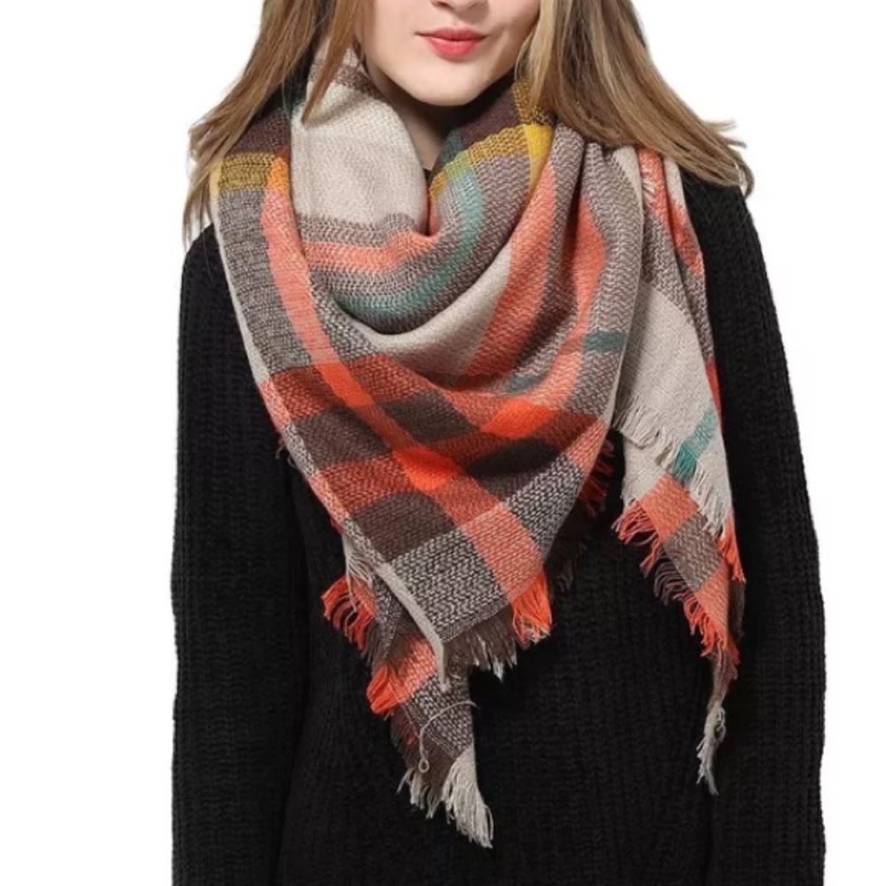 ❄️❄️New Tartan Plaid Oversized Blanket Scarf